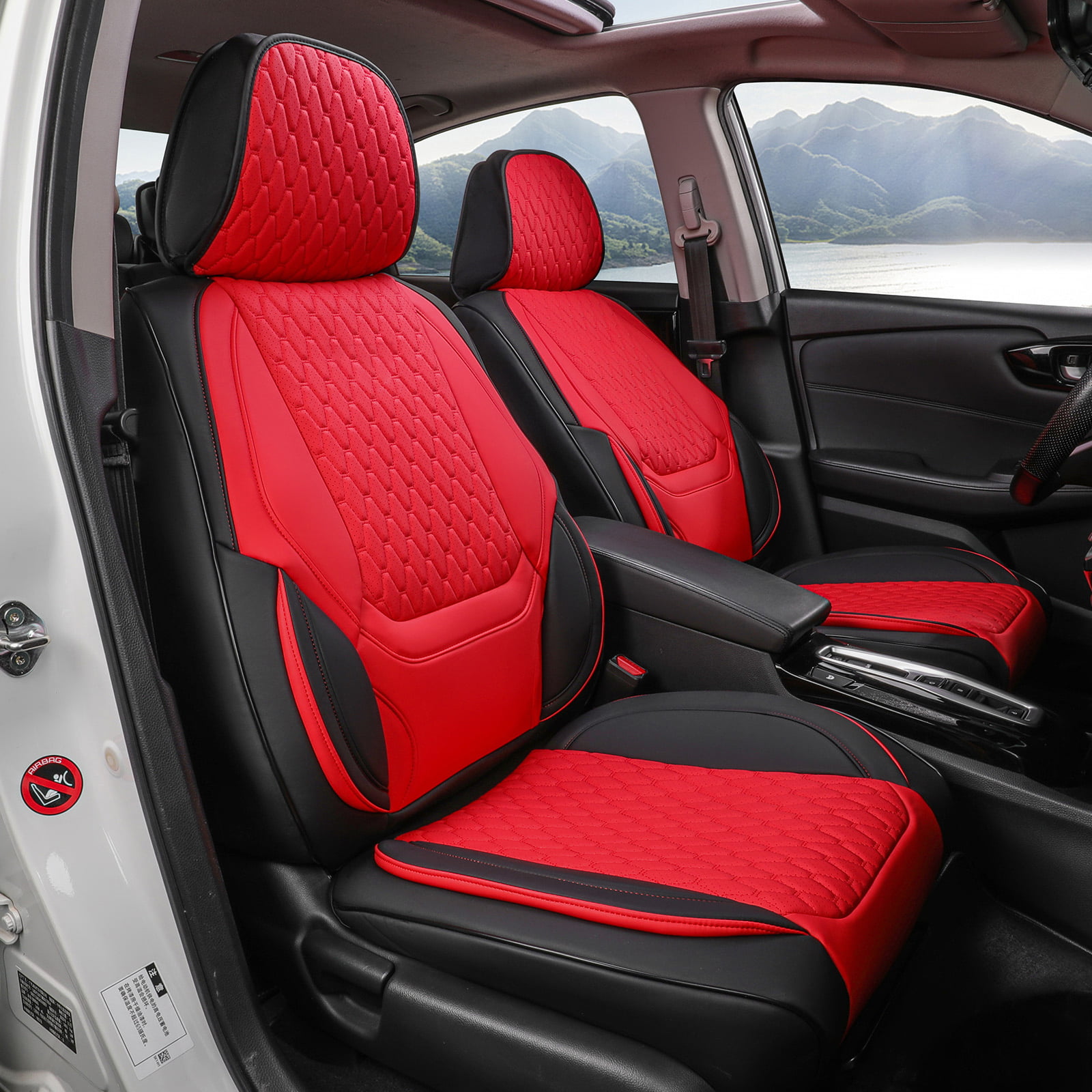 Color and material choices for personalized seat covers