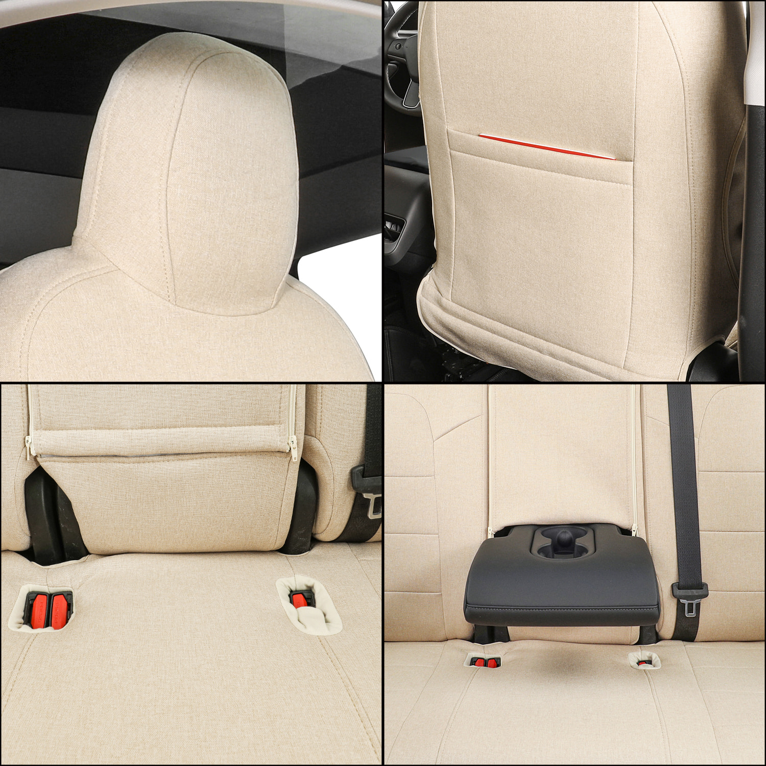 Tesla Model Y Custom-fit Polyester Seat Covers