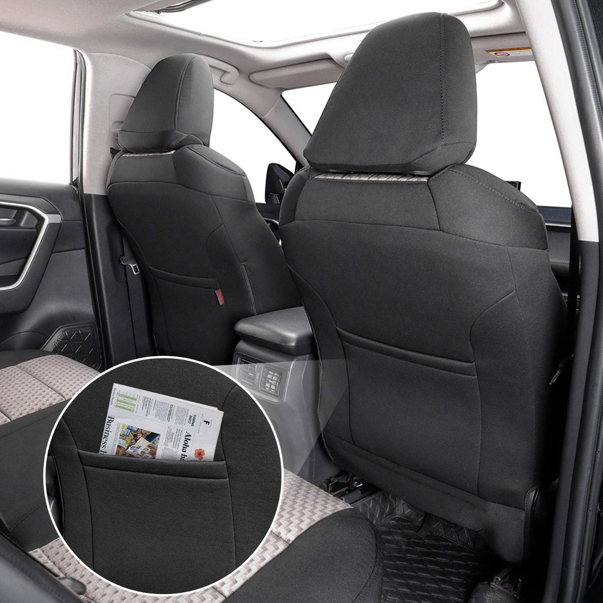 Toyota RAV4 Seat Covers | Custom-fit Polyester | - Coverdream Series