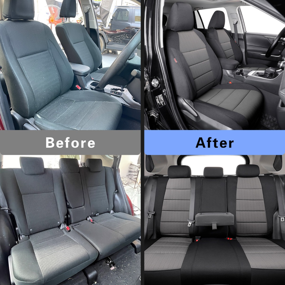 Toyota RAV4 Seat Covers | Custom-fit Polyester | - Coverdream Series