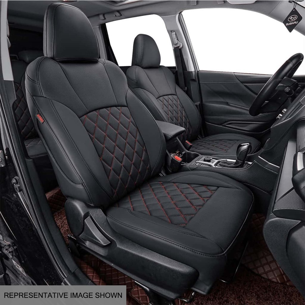 Fitted leather seat covers top