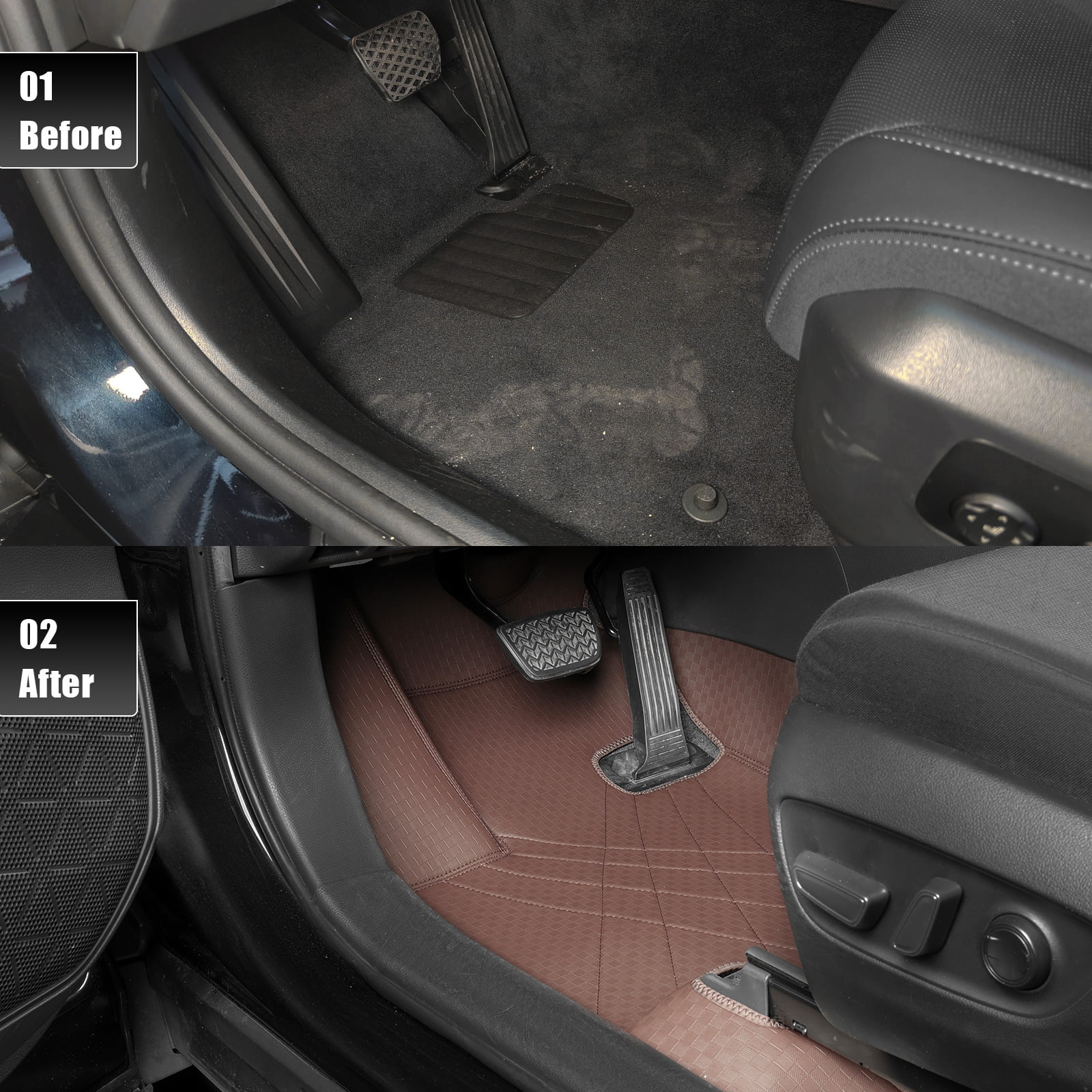 Custom-fit Trace Floor Mats
