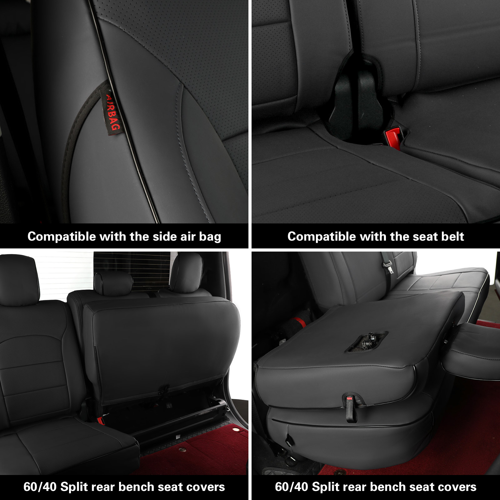 Ford F-150/250/350 Custom-fit Premium Leatherette Seat Covers