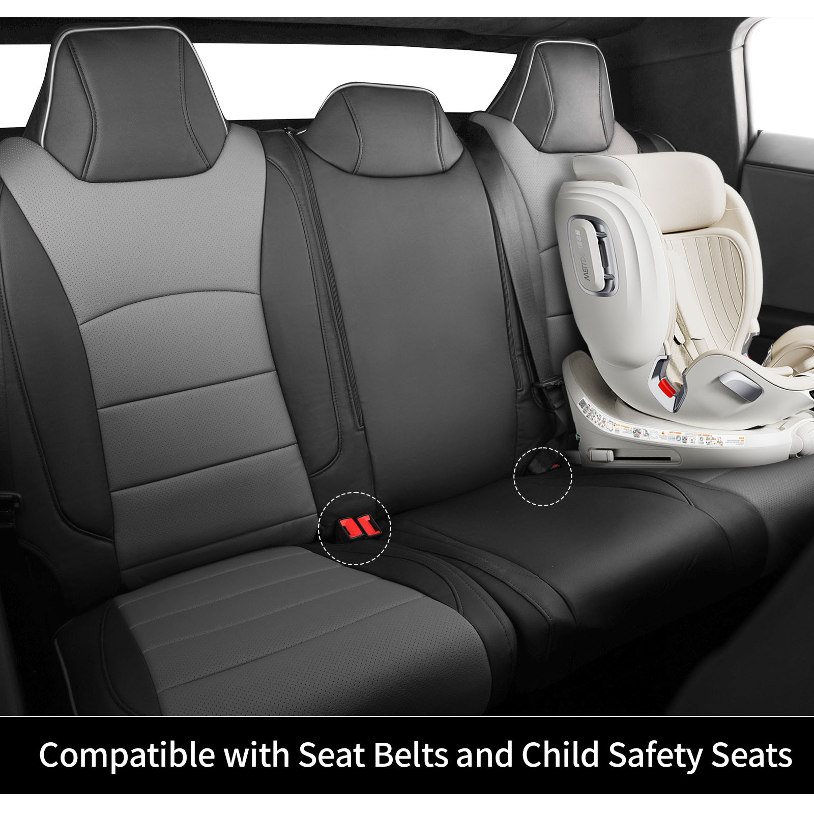 Tesla Cybertruck Custom-fit Premium Leatherette Seat Covers