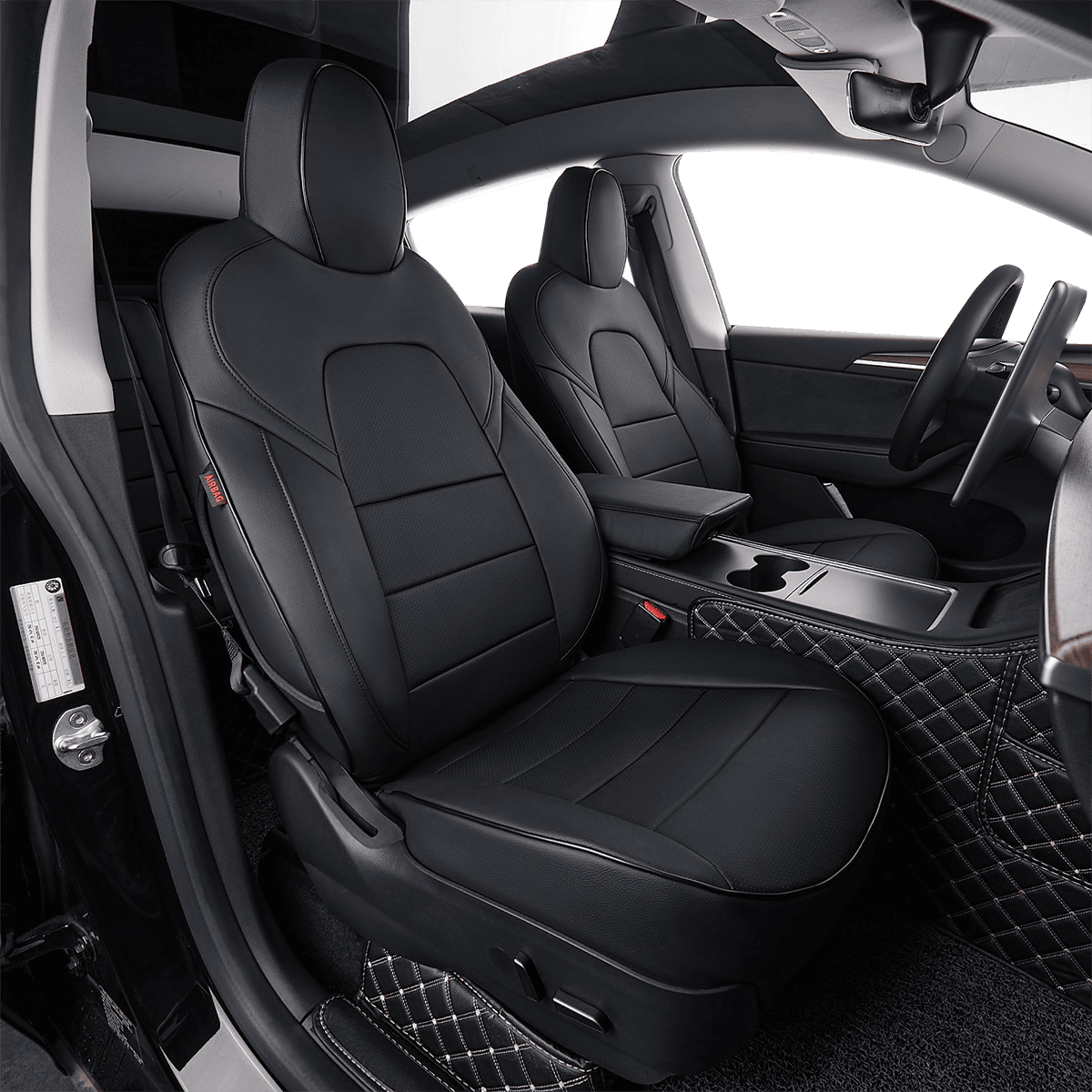 Tesla Model Y Custom-fit Premium Leatherette Seat Covers