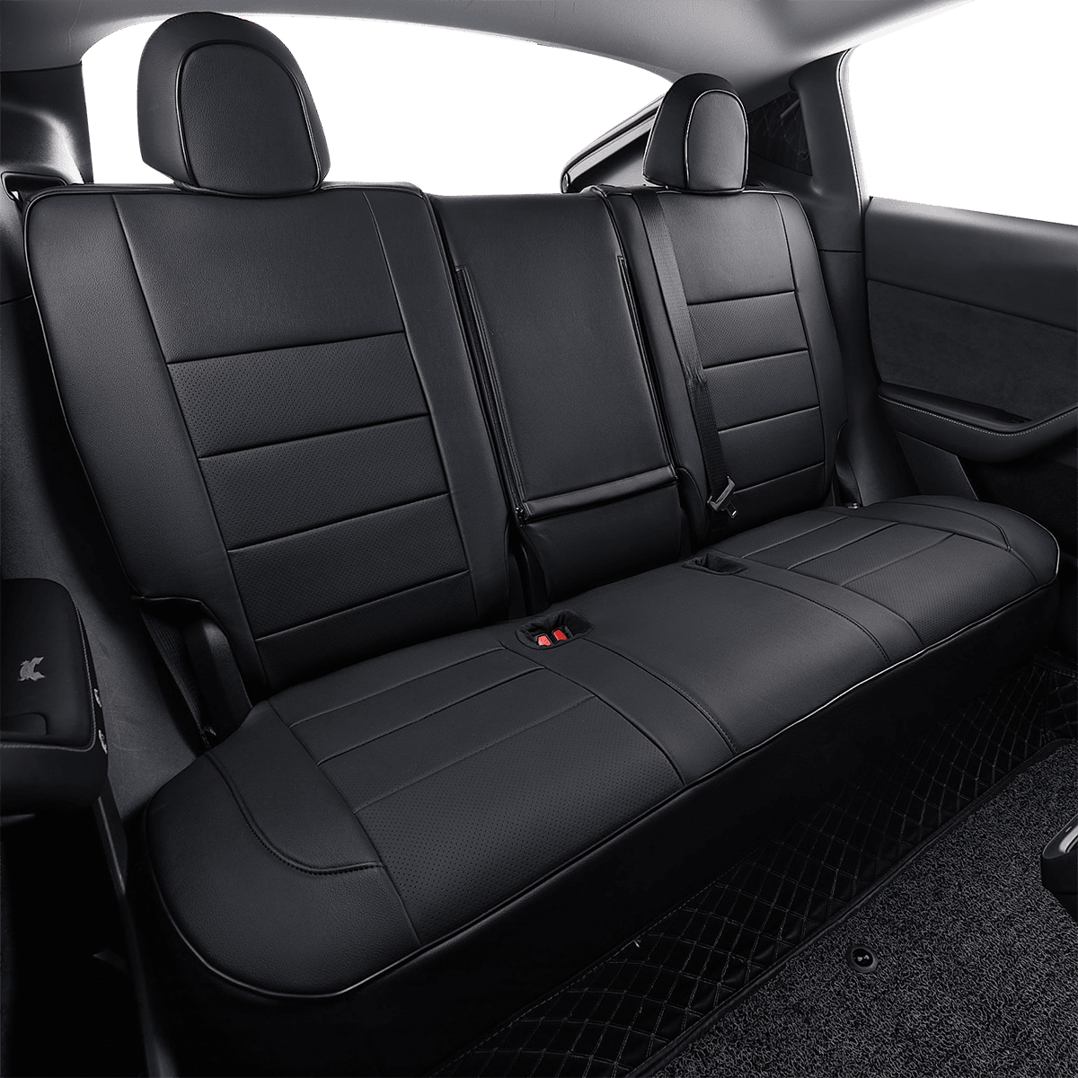 Tesla Model Y Custom-fit Premium Leatherette Seat Covers