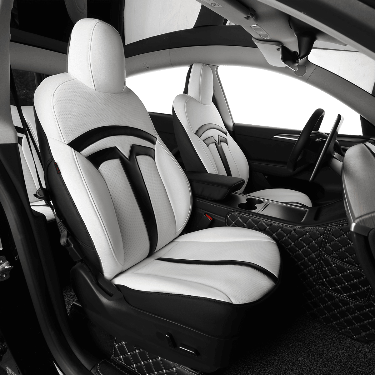 Tesla Model Y Custom-fit Premium Leatherette Seat Covers