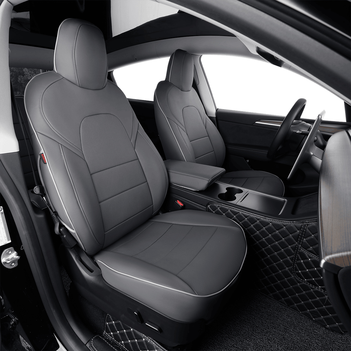 Tesla Model 3 Custom-fit Premium Leatherette Seat Covers