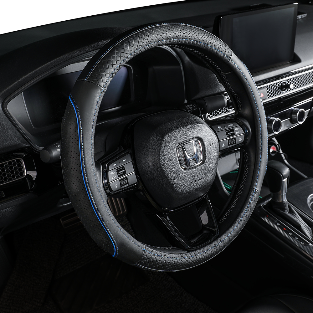 Genuine Leather Steering Wheel Cover