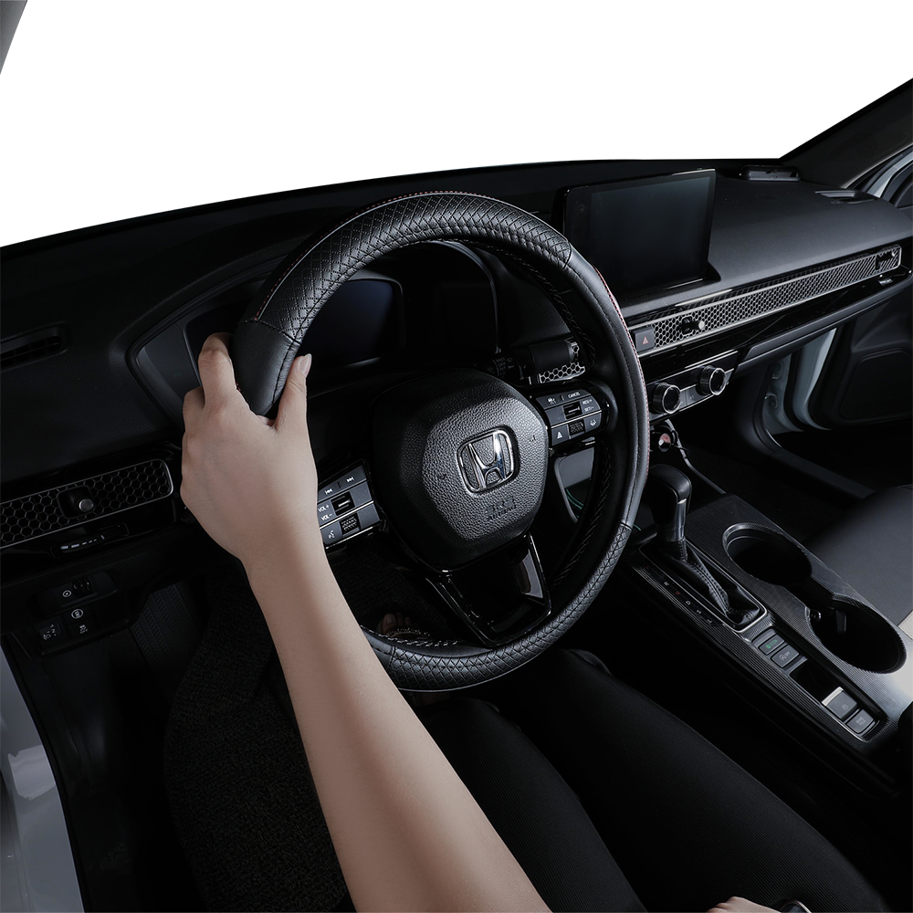 Genuine Leather Steering Wheel Cover