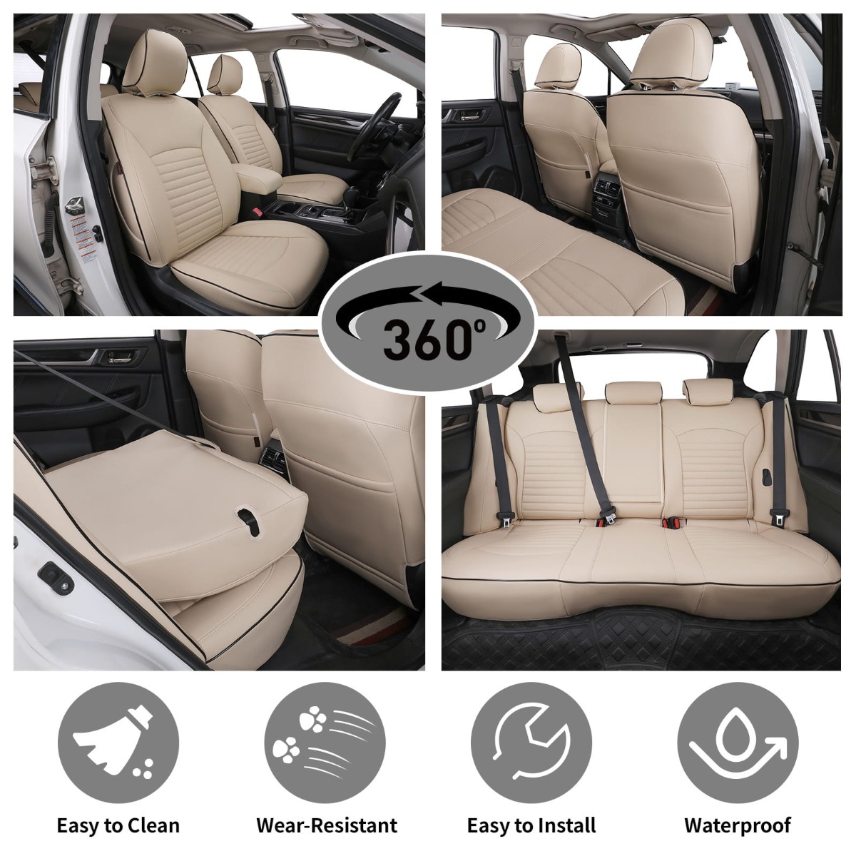 Subaru Outback Custom-fit Premium Leatherette Seat Covers