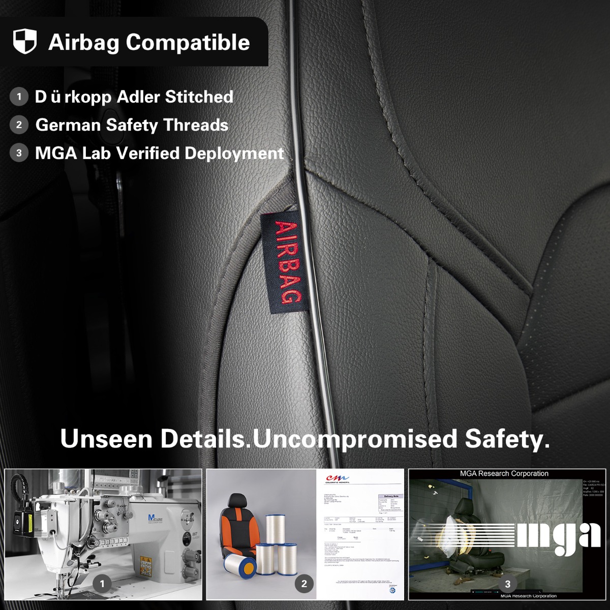 GMC Canyon Custom-fit Premium Leatherette Seat Covers