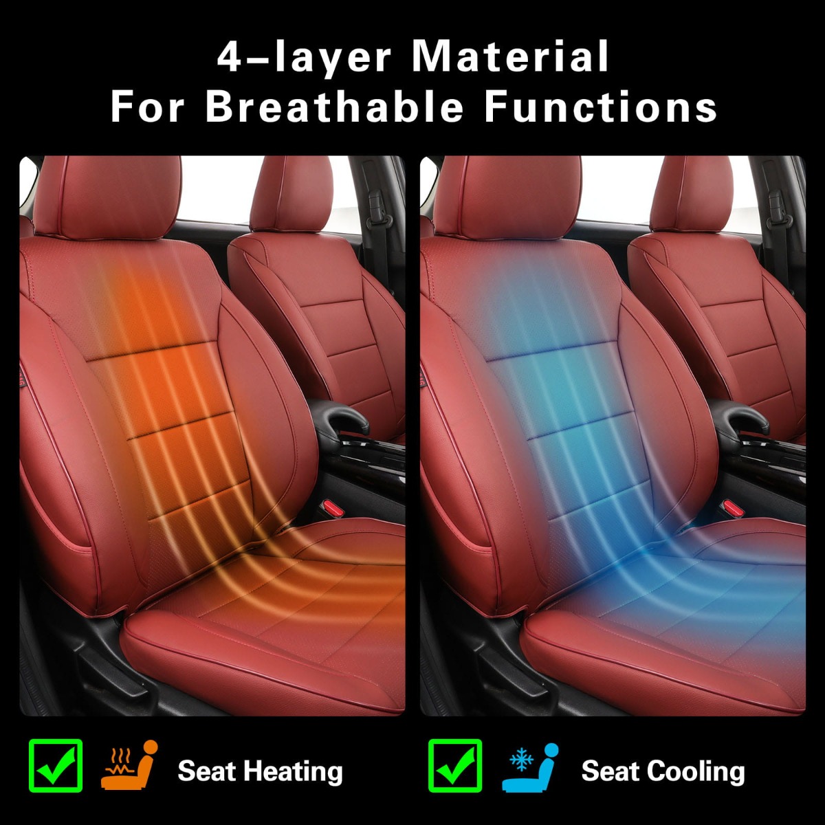 Honda HRV Custom-fit Premium Leatherette Seat Covers