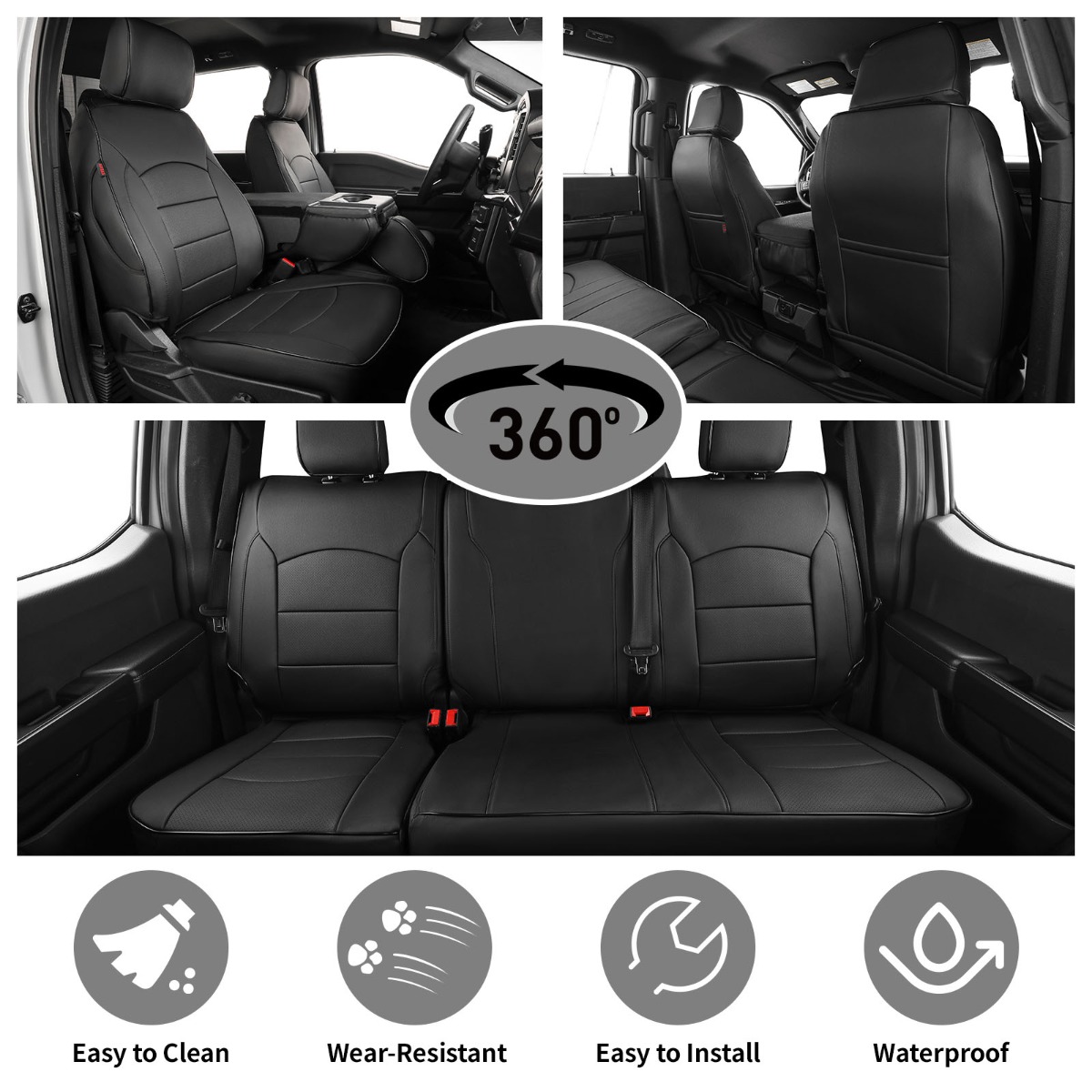 Ford Maverick Custom-fit Premium Leatherette Seat Covers