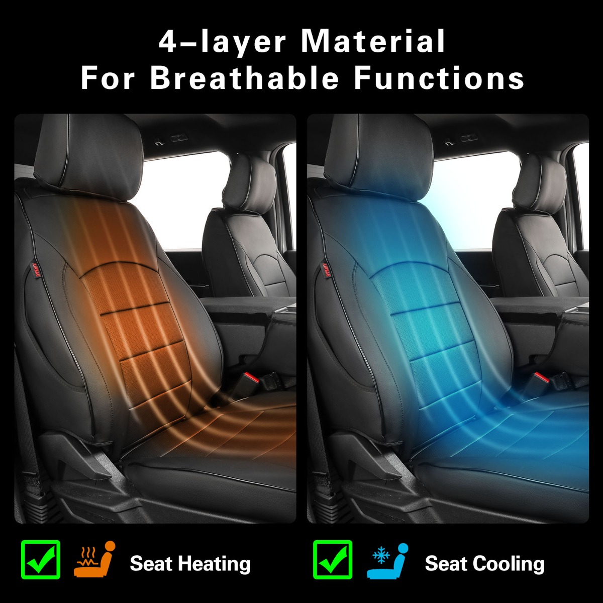 Ford Maverick Custom-fit Premium Leatherette Seat Covers