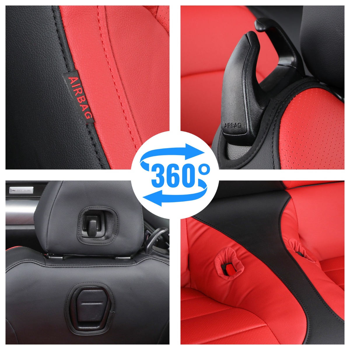 EKR Custom Leatherette Seat Covers - Ford Mustang