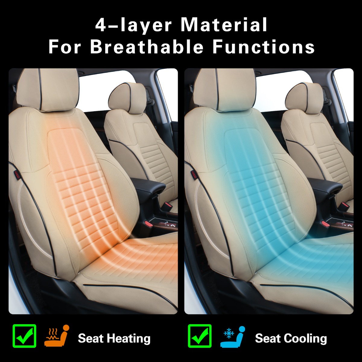 Honda CR-V Custom-fit Premium Leatherette Seat Covers