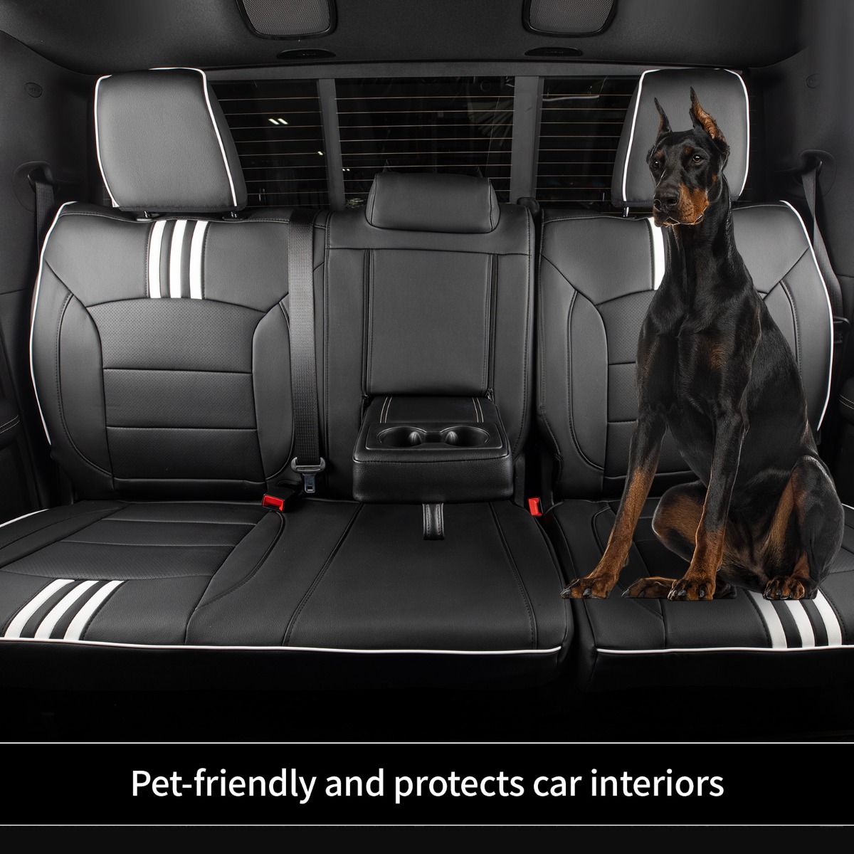 RAM 1500/2500/3500 Trucks Custom-fit Premium Leatherette Seat Covers