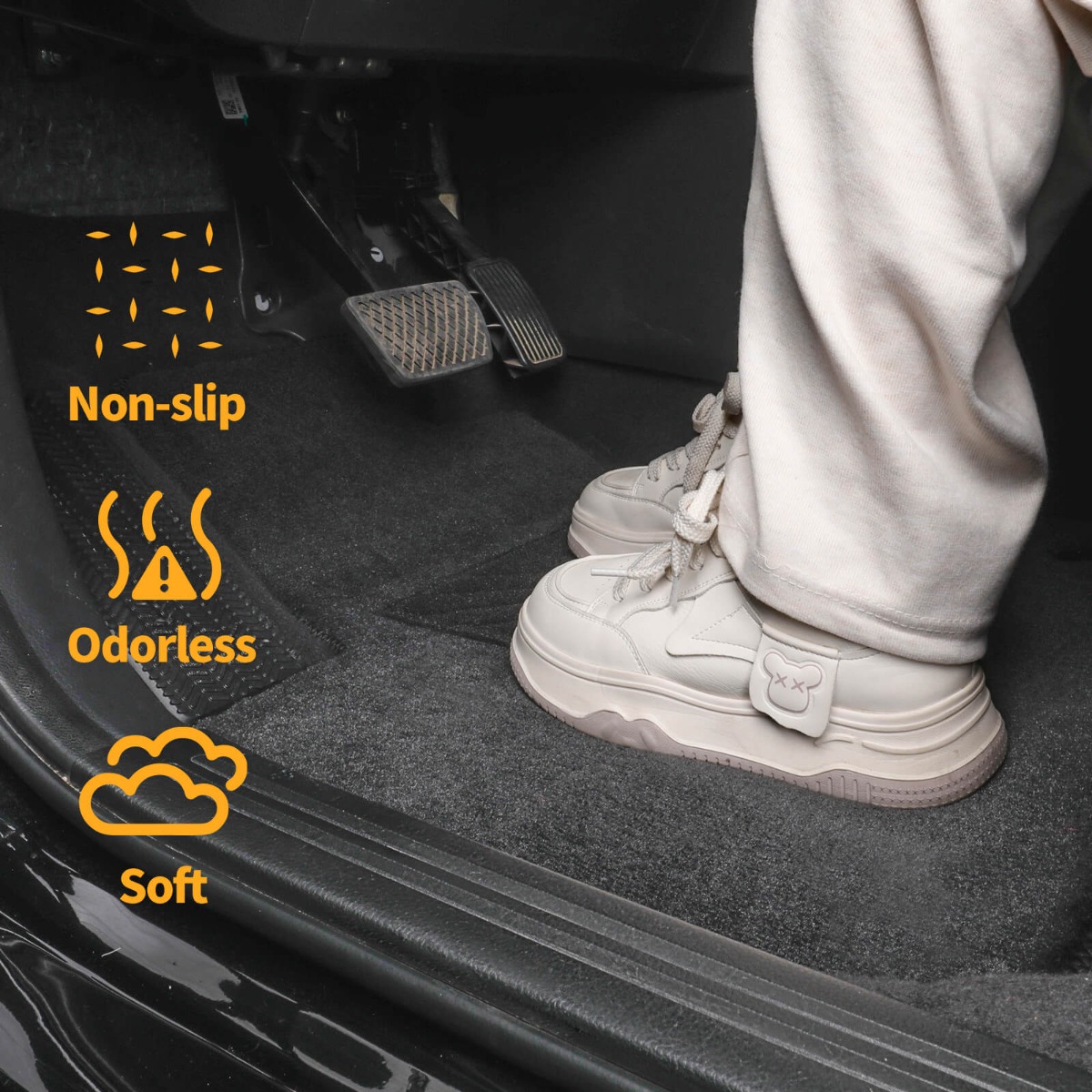 Universal Anti-Slip All-Weather Floor Mats Set