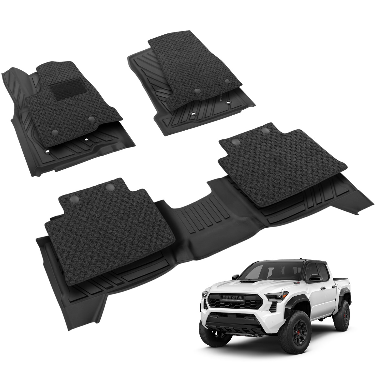 Toytoa Tacoma Custom-fit TPE Floor Mats