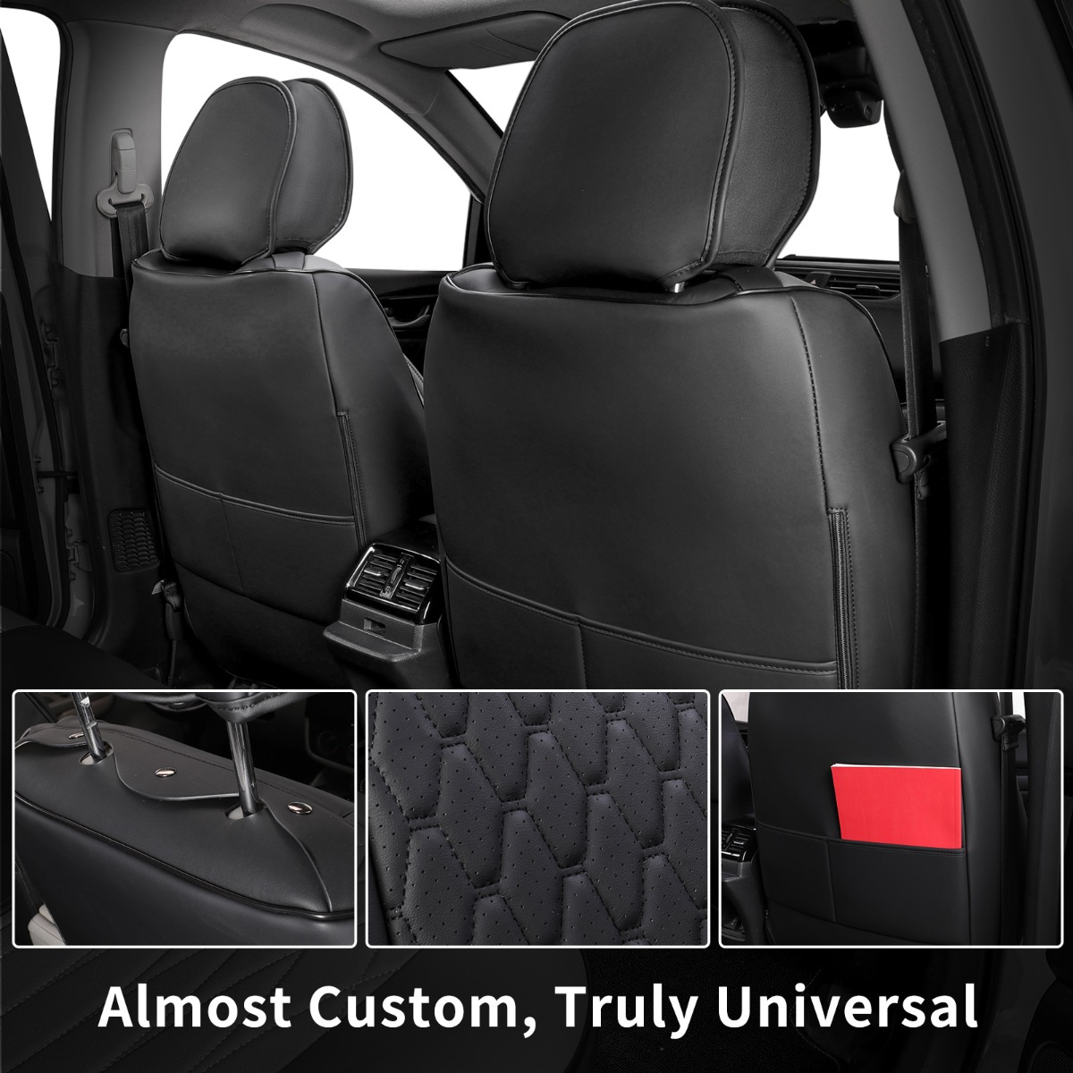 Semi-Custom Fit Premium Leatherette Seat Covers