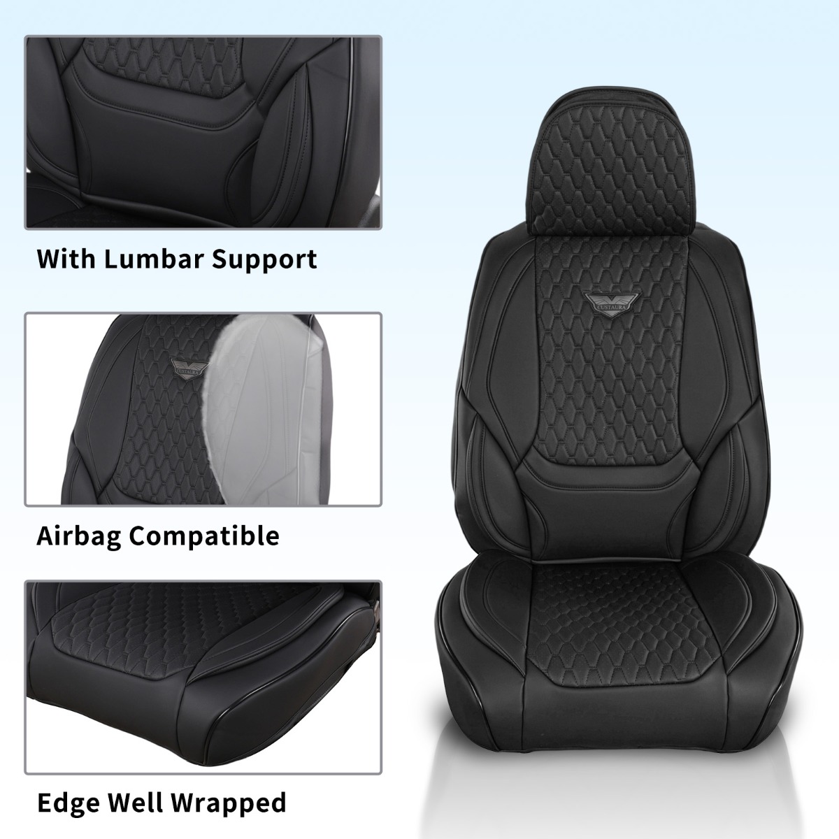 Semi-Custom Fit Premium Leatherette Seat Covers
