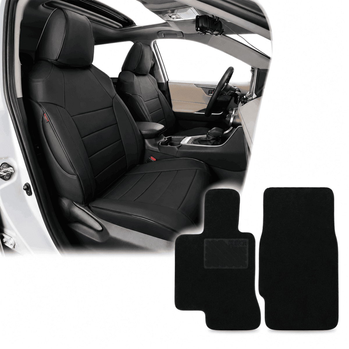 Toyota RAV4 Seat Cover & Floor Mat Bundle Kit