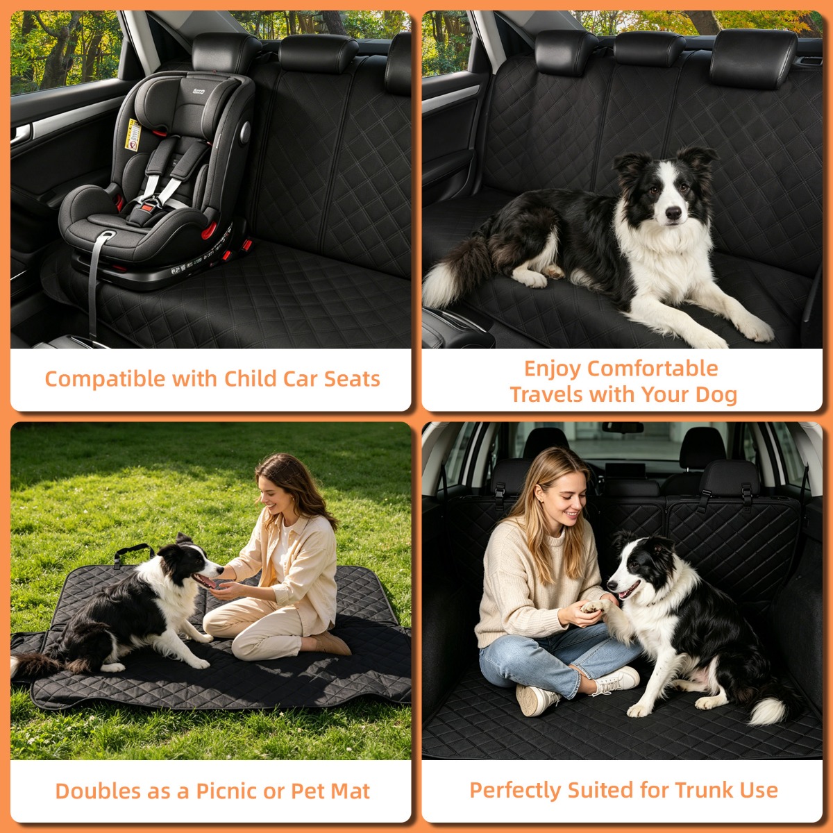 Universal Rear Bench Pet Seat Cover