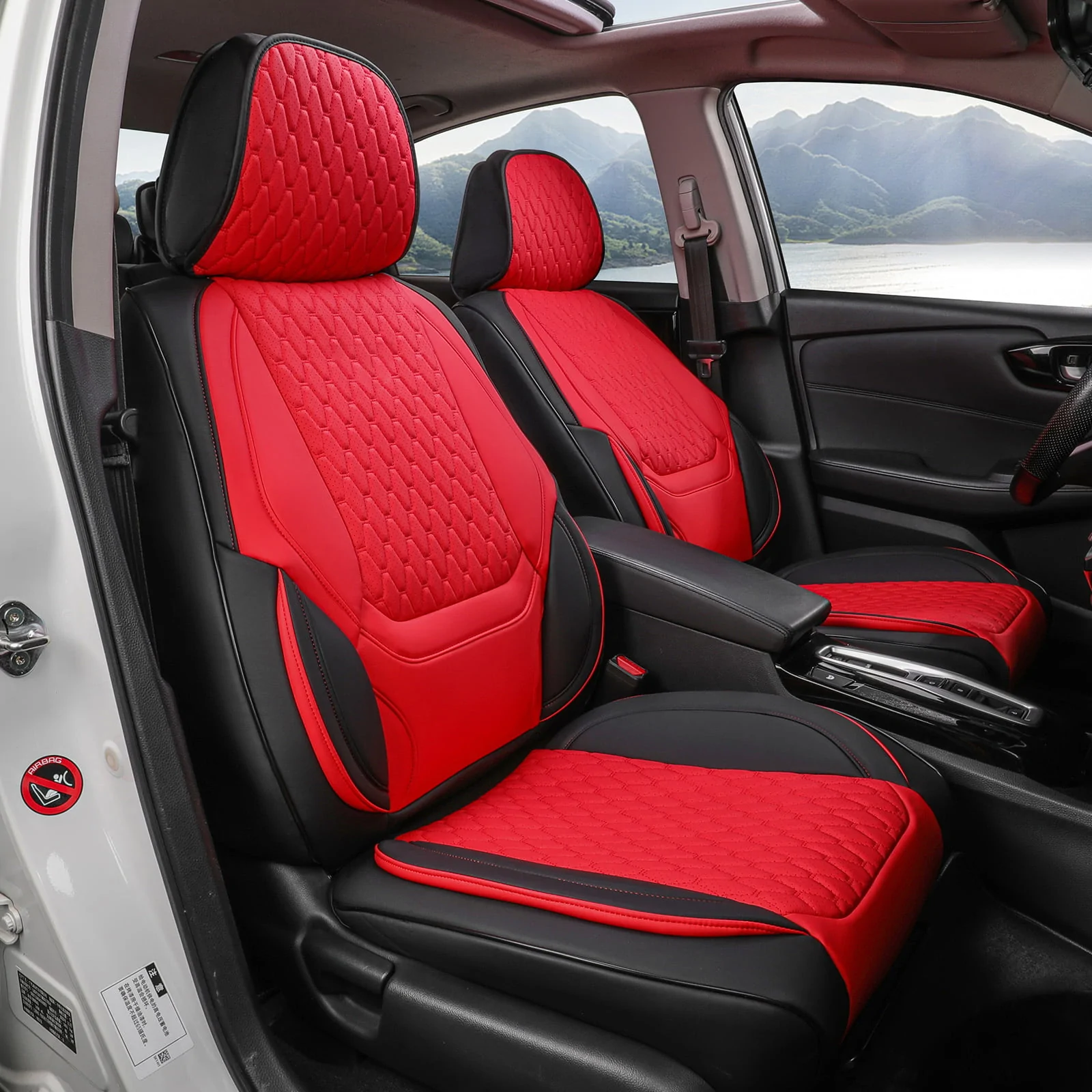 Color and material choices for personalized seat covers