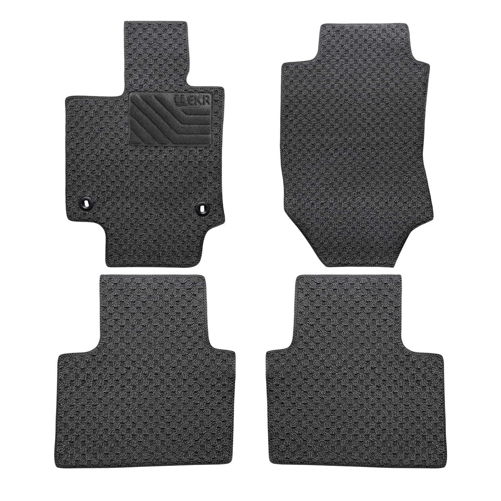 Tough vehicle-specific floor mats product series
