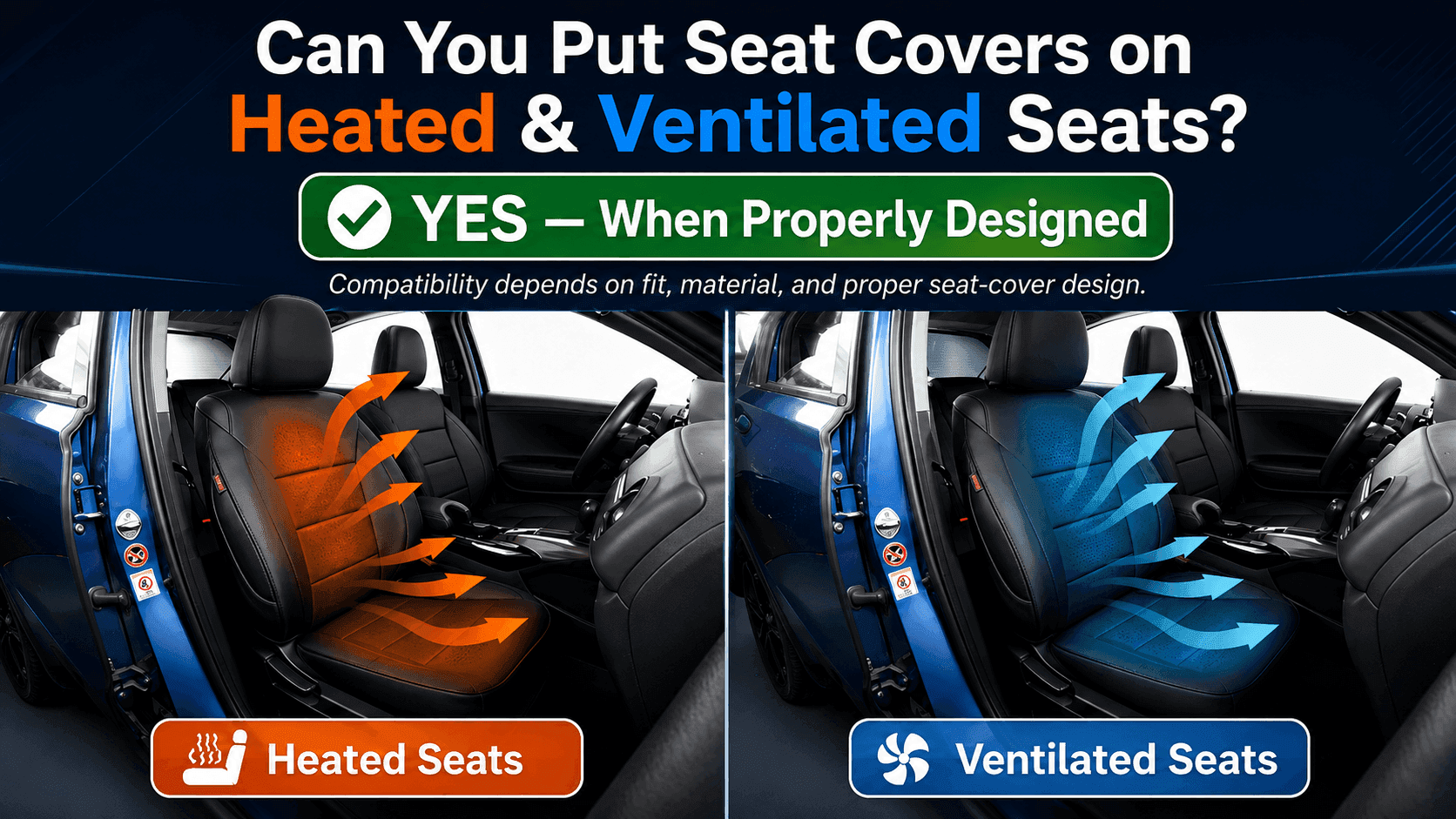 Can You Put Seat Covers on Heated and Ventilated Seats