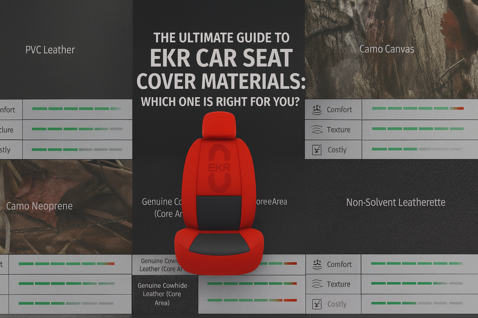The Ultimate Guide to EKR Car Seat Cover Materials: Which One is Right for You?