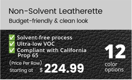 Full-Grain Nappa Leatherette material card